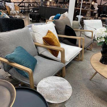 Acer Lounge Chair - Dark Grey at Online8 Furniture Auckland NZ
