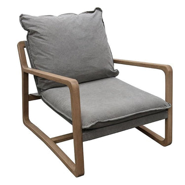 Acer Lounge Chair - Dark Grey at Online8 Furniture Auckland NZ
