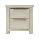 Amanda 2 Drawer Bedside Table at Online8 Furniture Auckland NZ