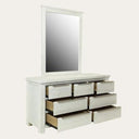 Amanda 7 Drawer Dresser with Mirror at Online8 Furniture Auckland NZ