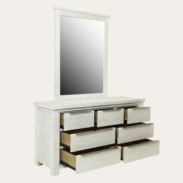 Amanda 7 Drawer Dresser with Mirror at Online8 Furniture Auckland NZ