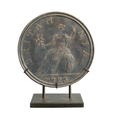 Antique Old Coin on Stand at Online8 Furniture Auckland NZ