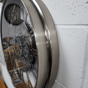 Antique Silver Wall Clock with Gears at Online8 Furniture Auckland NZ