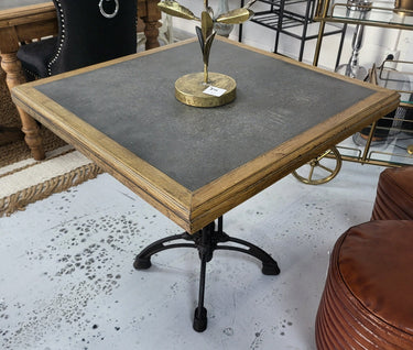 Antique Zinc Café Table | Dining Table at Online8 Furniture Auckland NZ