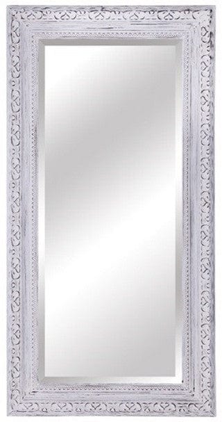 Antiqued Ornate Bevelled Floor Mirror at Online8 Furniture Auckland NZ