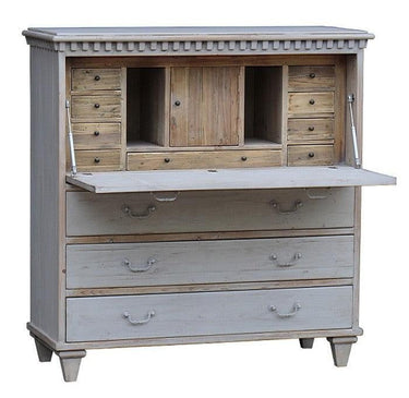 Artesia Penman Secretary Desk - Belgium White at Online8 Furniture Auckland NZ