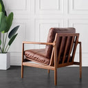 Bailey Leather Armchair - Saddle at Online8 Furniture Auckland NZ
