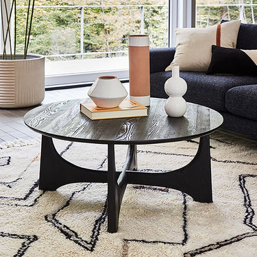 Baobab Round Coffee Table - Black at Online8 Furniture Auckland NZ