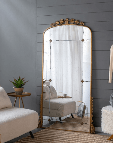 Baroque Gold Floor Mirror at Online8 Furniture Auckland NZ