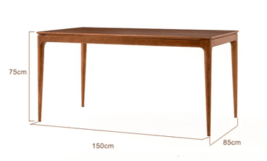 Baur Dining Table - Walnut at Online8 Furniture Auckland NZ