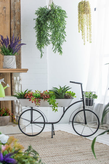 Bicycle Planter / Drink Stand / Ice Bucket / Bar Cart at Online8 Furniture Auckland NZ