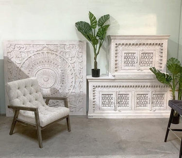 Boho 4 Door Sideboard | Buffet Table at Online8 Furniture Auckland NZ