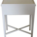 Bordeaux Bedside Table - White Poplar at Online8 Furniture Auckland NZ