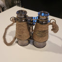 Brass Jute Binoculars 2 Tone at Online8 Furniture Auckland NZ