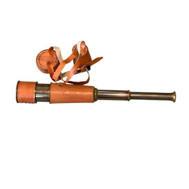 Brass & Leather Telescope at Online8 Furniture Auckland NZ