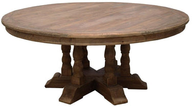 Bristol Large Round Dining Table - 1820mm at Online8 Furniture Auckland NZ