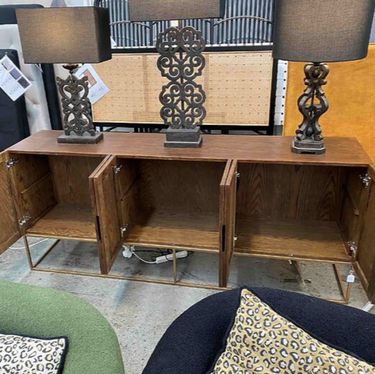 Brooklyn 6 Door Sideboard - Natural at Online8 Furniture Auckland NZ