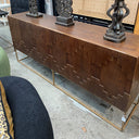 Brooklyn 6 Door Sideboard - Natural at Online8 Furniture Auckland NZ