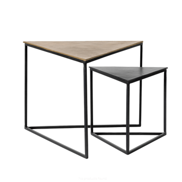 Cairo Triangular Side Table - Set/2 at Online8 Furniture Auckland NZ