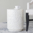 Capiz Side Table | Accent Stool at Online8 Furniture Auckland NZ