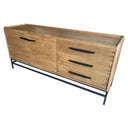 Carlton 2 Door 3 Drawer Sideboard - Natural at Online8 Furniture Auckland NZ