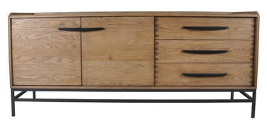 Carlton 2 Door 3 Drawer Sideboard - Natural at Online8 Furniture Auckland NZ