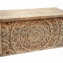 Jaipur Carved Wooden Trunk | Blanket Box at Online8 Furniture Auckland NZ