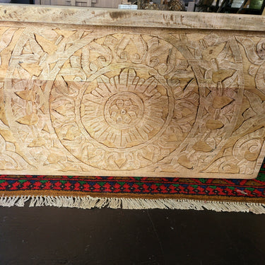 Jaipur Carved Wooden Trunk | Blanket Box at Online8 Furniture Auckland NZ