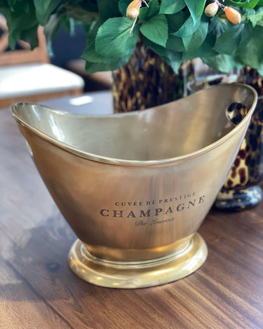 Champagne Bucket Aluminium Gold at Online8 Furniture Auckland NZ