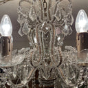 Chandelier Antique Silver Crystal - Medium at Online8 Furniture Auckland NZ