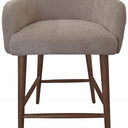 Charleston Buttoned Back Barstool - Oak Legs at Online8 Furniture Auckland NZ