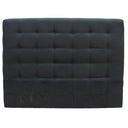 Charly Headboard Super King - Black Linen at Online8 Furniture Auckland NZ