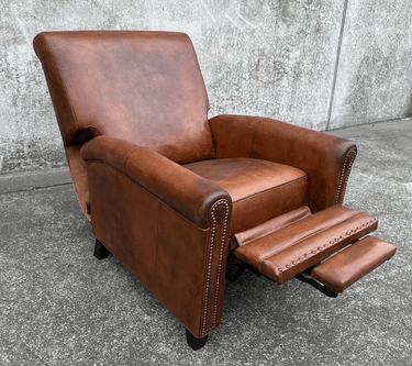 Chatswood Recliner Chair - Vintage Cigar at Online8 Furniture Auckland NZ