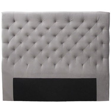 Cherry Chesterfield Headboard Super King - Grey Velvet at Online8 Furniture Auckland NZ