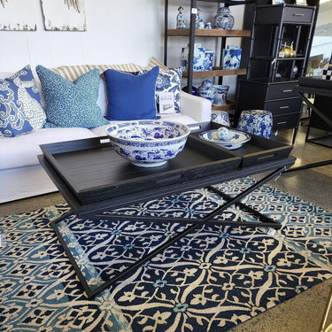 Chicago Coffee Table with Removable Trays - Black at Online8 Furniture Auckland NZ