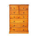 Classic 8 Drawer Tallboy at Online8 Furniture Auckland NZ