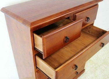 Classic 7 Drawer Dresser with Mirror at Online8 Furniture Auckland NZ