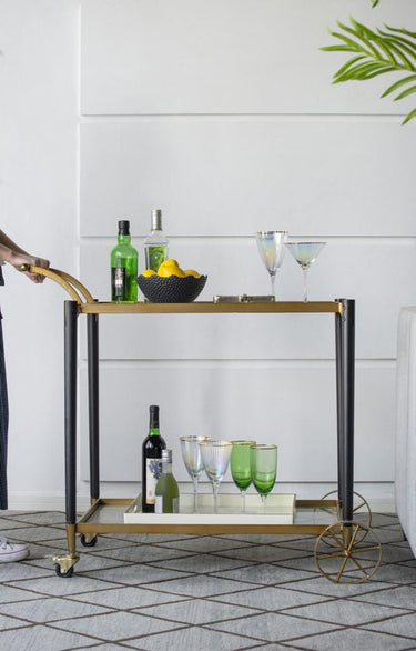 Classic Gold Drinks Trolley at Online8 Furniture Auckland NZ
