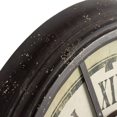 Classic Metal Wall Clock - Large at Online8 Furniture Auckland NZ