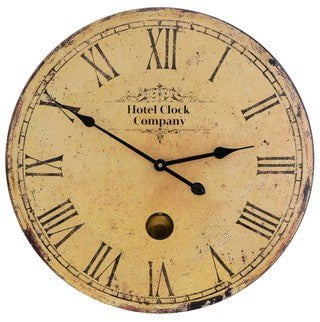 Classic Wall Clock with Pendulum at Online8 Furniture Auckland NZ
