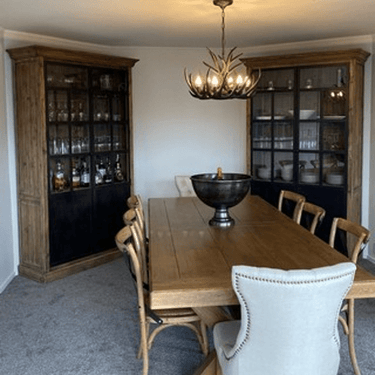 Classic Wall Unit - Metal & Glass at Online8 Furniture Auckland NZ
