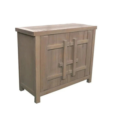 Heritage Elm Woodlock 2 Door Cabinet - Grey Wash at Online8 Furniture Auckland NZ