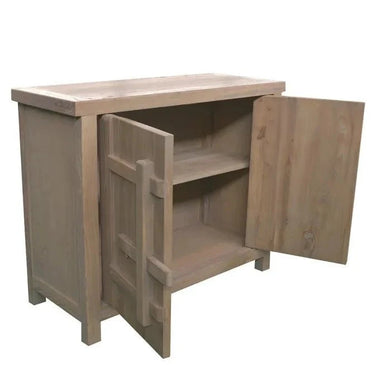 Heritage Elm Woodlock 2 Door Cabinet - Grey Wash at Online8 Furniture Auckland NZ