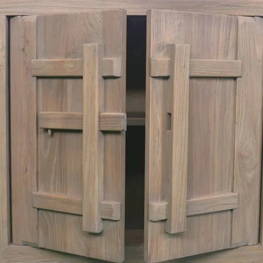 Heritage Elm Woodlock 2 Door Cabinet - Grey Wash at Online8 Furniture Auckland NZ