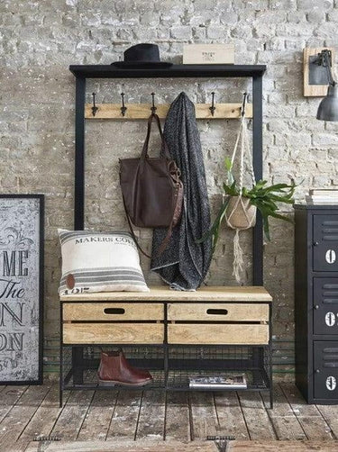 Coat Stand with Coat Hooks and Shoe Rack at Online8 Furniture Auckland NZ