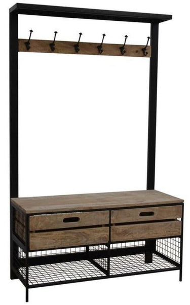 Coat Stand with Coat Hooks and Shoe Rack at Online8 Furniture Auckland NZ