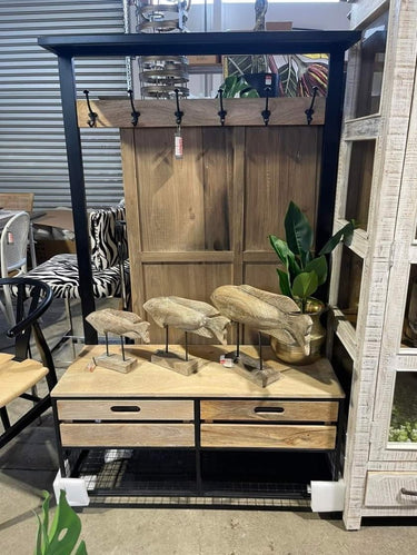 Coat Stand with Coat Hooks and Shoe Rack at Online8 Furniture Auckland NZ