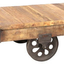 Coffee Table with Wagon Wheel at Online8 Furniture Auckland NZ