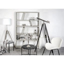Cohasset Double Barrel Nickel Finish Floor Telescope on Tripod at Online8 Furniture Auckland NZ