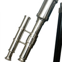 Cohasset Double Barrel Nickel Finish Floor Telescope on Tripod at Online8 Furniture Auckland NZ